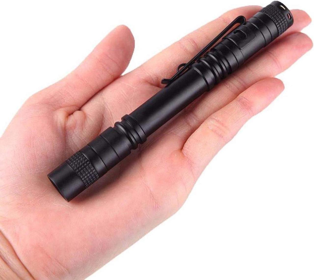 Mini Waterproof LED Flashlight,Waterproof LED Flashlight Torch Black Aluminum Alloy Penlight Lamp For Camping Hiking