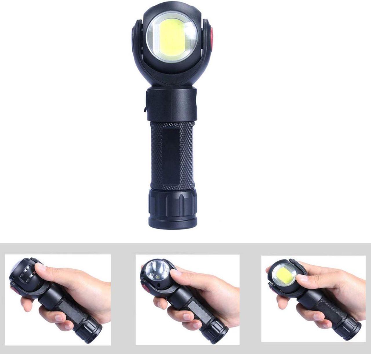 3800LM USB Rechargeable 18650 Battery Portable Torch T6 COB Flashlight 7 Modes Working Light Lamp