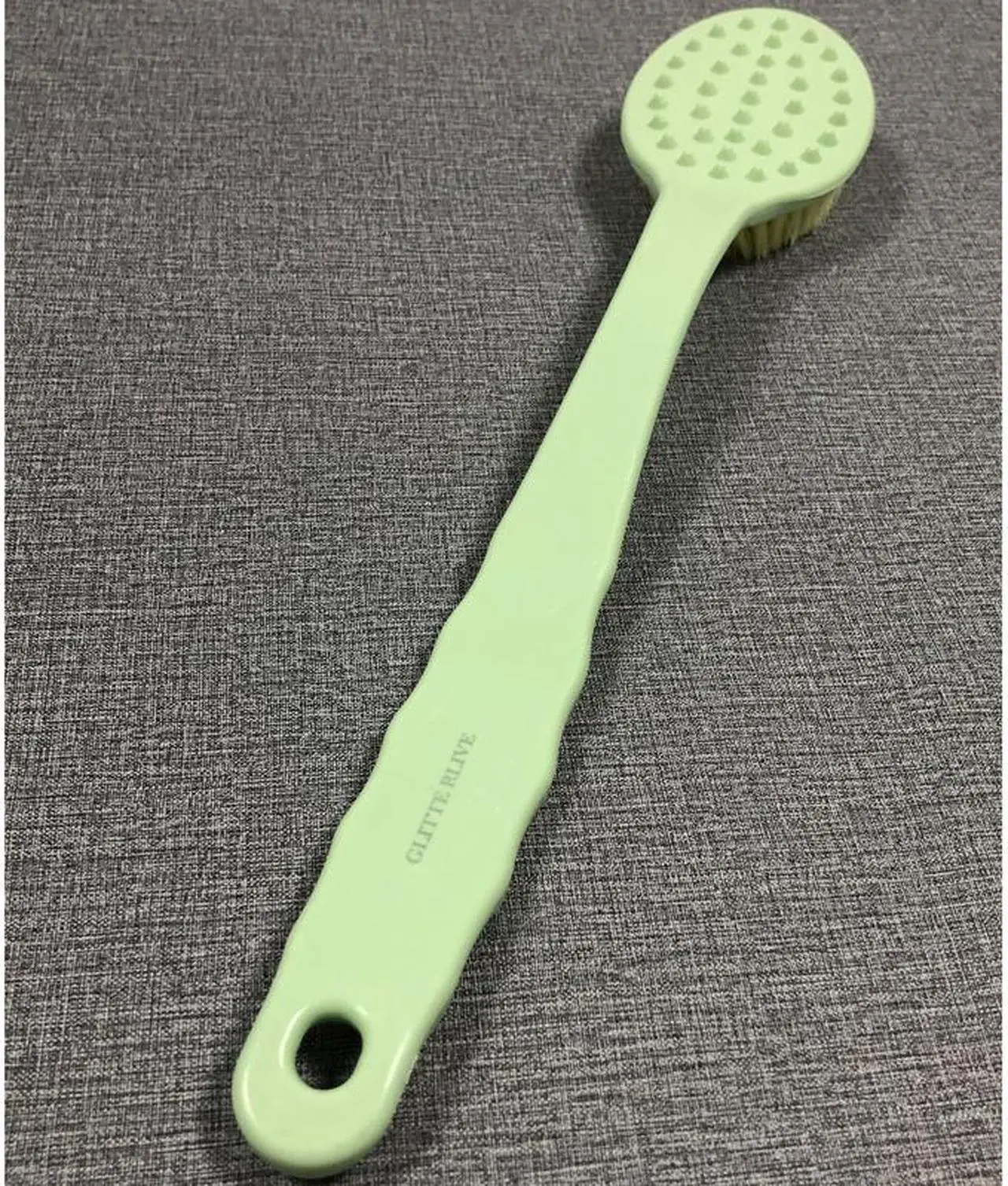 Alt view image 3 of 3 - GLITTE RLIVE Bath Shower Brush with Long Handle Bath Brush Body Bristle Scrubber Handle Washing Back Scrub Skin Massage Bathroom Products