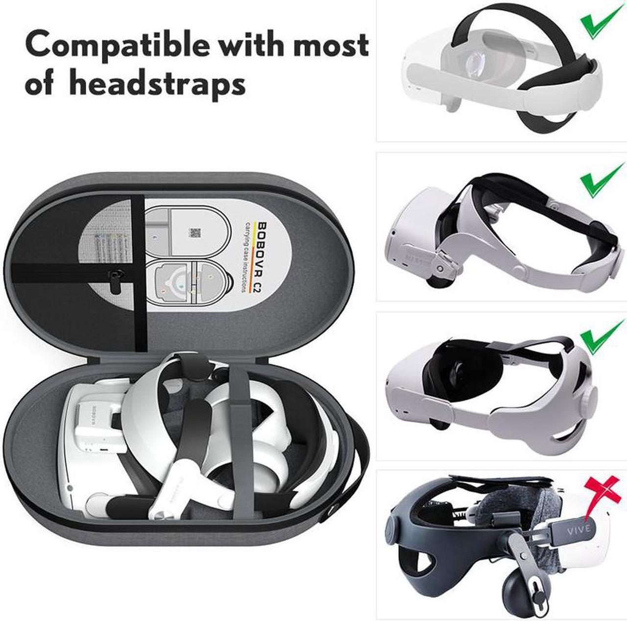 Alt view image 6 of 7 - BOBOVR C2 Large Carrying Case Portable Storage Bag for Meta/Oculus Quest 2 PICO4 Case