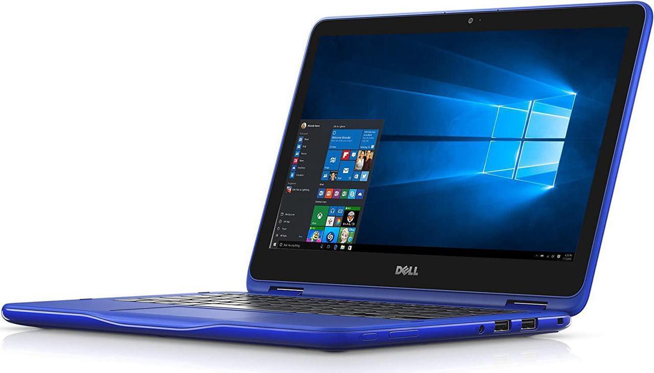 Alt view image 3 of 5 - Dell Inspiron 11 3000 11-3168 11.6" Touchscreen 2 in 1 Notebook - Intel Pentium N3710 Quad-core (4 Core) 1.60 GHz - 4 GB DDR3L SDRAM - 500 GB HDD - Windows 10 Home 64-bit (English) - Blue