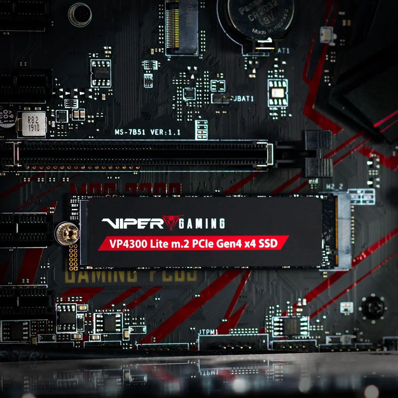 Alt view image 6 of 7 - Patriot Viper VP4300 Lite M.2 PCIe Gen 4 x4 2TB SSD, Solid State Drive - VP4300L2TBM28H Up to 7,400MB/s