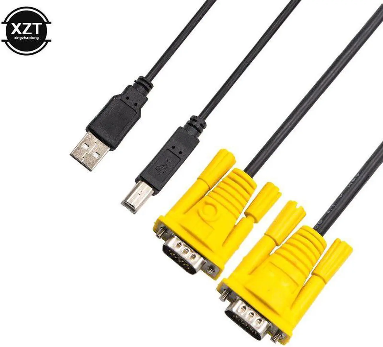 Alt view image 6 of 6 - 2 Port USB 2.0 KVM Switch Switcher 1920*1440 VGA SVGA Switch Splitter Box with Two Cables for Keyboard Mouse Monitor Computer