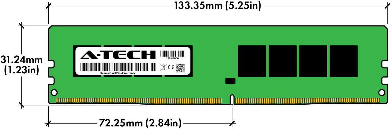 Alt view image 3 of 7 - A-Tech 8GB (2x4GB) DDR4 2666MHz DIMM PC4-21300 UDIMM Non-ECC Unbuffered 1.2V CL19 288-Pin Desktop Computer RAM Memory Upgrade Kit