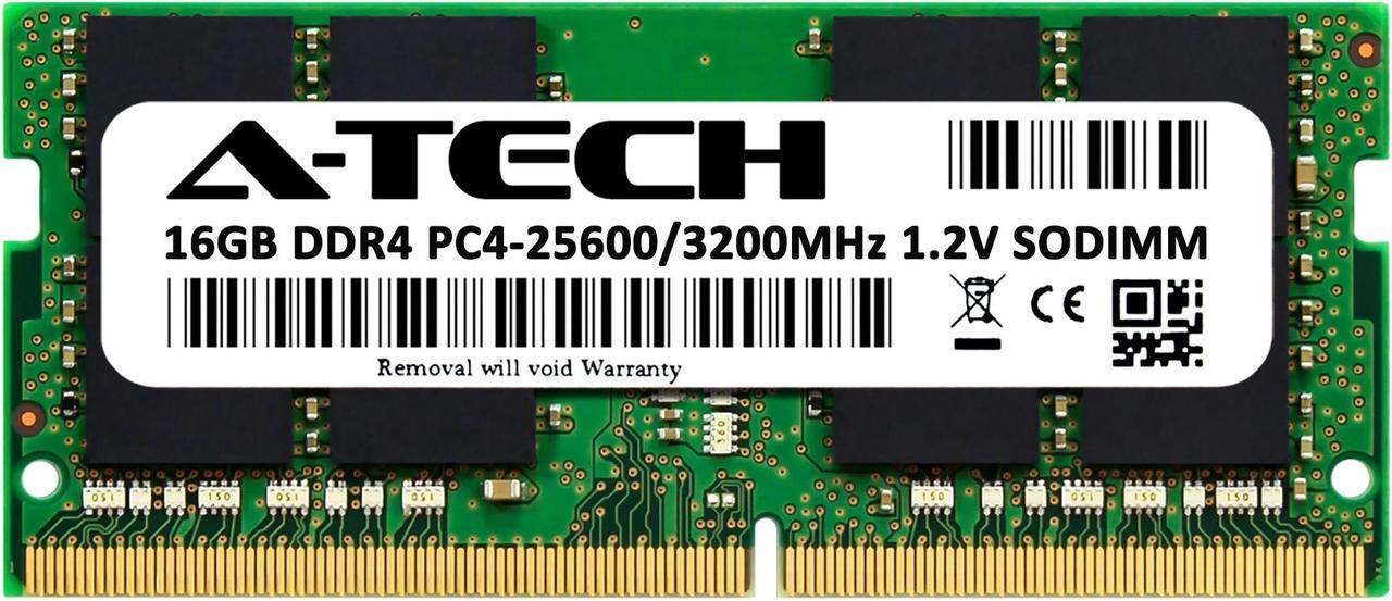 Alt view image 2 of 7 - A-Tech 16GB DDR4 3200MHz SODIMM PC4-25600 Non-ECC Unbuffered CL22 1.2V 260-Pin SO-DIMM Laptop Notebook Computer RAM Memory Upgrade Module