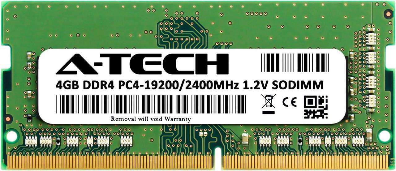 Alt view image 2 of 7 - A-Tech 4GB DDR4 2400MHz SODIMM PC4-19200 Non-ECC Unbuffered CL17 1.2V 260-Pin SO-DIMM Laptop Notebook Computer RAM Memory Upgrade Module