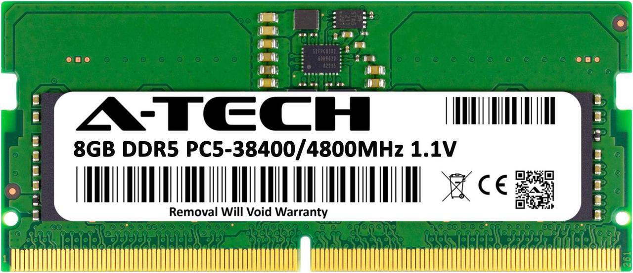 Alt view image 2 of 4 - A-Tech 8GB DDR5 4800MHz SODIMM PC5-38400 Non-ECC Unbuffered CL40 1.1V 262-Pin SO-DIMM Laptop Notebook Computer RAM Memory Upgrade Module