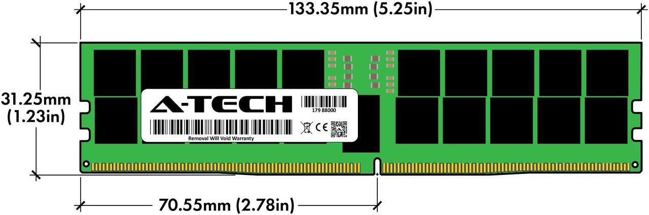 Alt view image 3 of 6 - 64GB RAM Replacement for Samsung M321R8GA0BB0-CQK | DDR5 4800MHz PC5-38400 ECC RDIMM 2Rx4 Server Memory