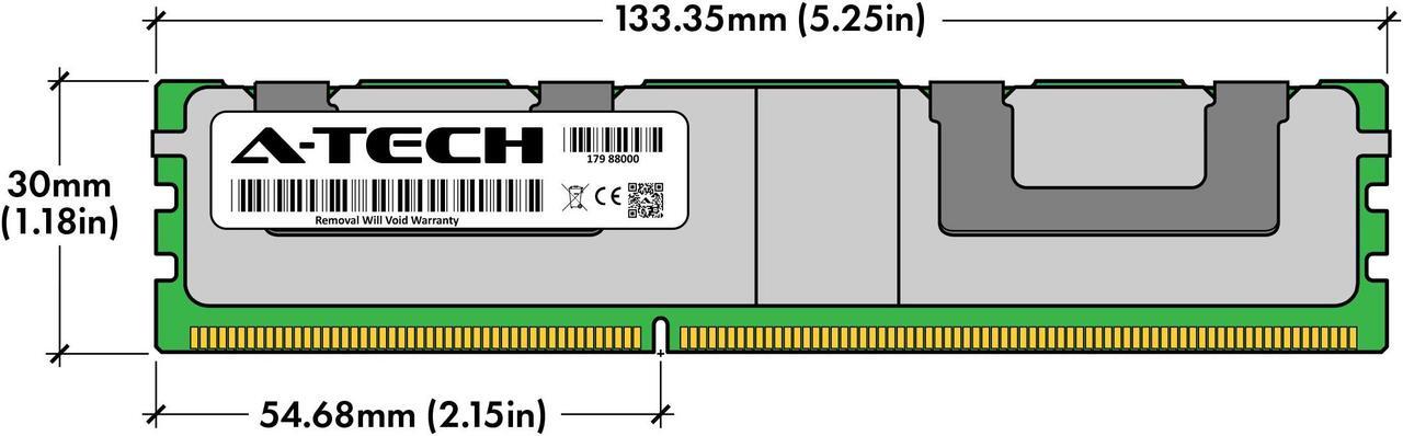 Alt view image 3 of 6 - 64GB RAM Replacement for Hynix HMTA8GL7AHR4A-H9 | DDR3 1333MHz PC3L-10600 ECC LRDIMM 8Rx4 Server Memory