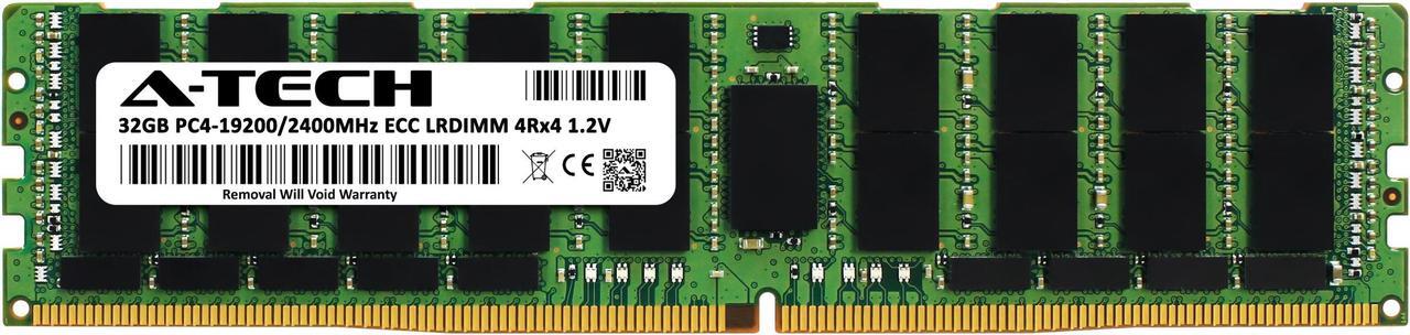 Alt view image 2 of 6 - 32GB RAM Replacement for Micron MTA72ASS4G72LZ-2G3 | DDR4 2400MHz PC4-19200 ECC LRDIMM 4Rx4 Server Memory