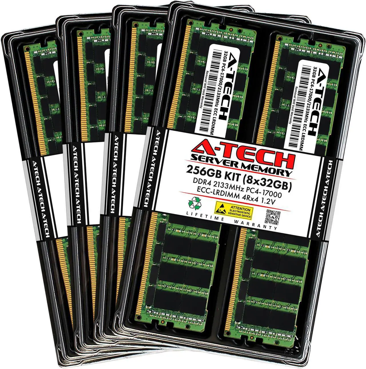 256GB (8x32GB) RAM for Dell PowerEdge R430, R530, R630, R630 XL, R730 ...