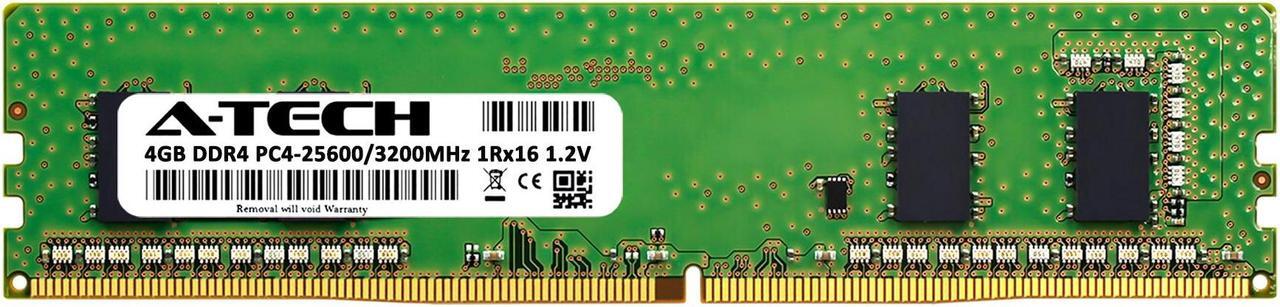Alt view image 2 of 6 - 4GB RAM Replacement for Micron MTA4ATF51264AZ-3G2, MTA4ATF51264AZ-3G2E1, MTA4ATF51264AZ-3G2J1, MTA4ATF51264AZ-3G2R1 | DDR4 3200MHz PC4-25600 DIMM 1Rx16 Desktop Memory