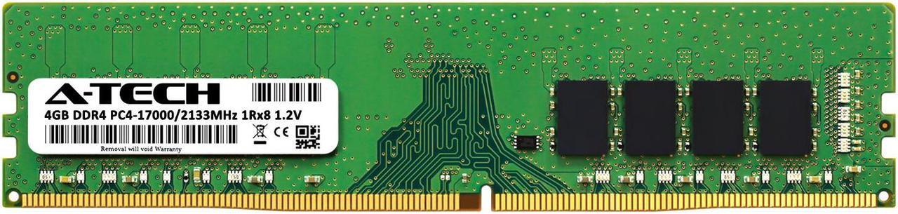 Alt view image 2 of 6 - 4GB RAM Replacement for Micron MTA8ATF51264AZ-2G1, MTA8ATF51264AZ-2G1A1, MTA8ATF51264AZ-2G1A2, MTA8ATF51264AZ-2G1B1 | DDR4 2133MHz PC4-17000 DIMM 1Rx8 Desktop Memory