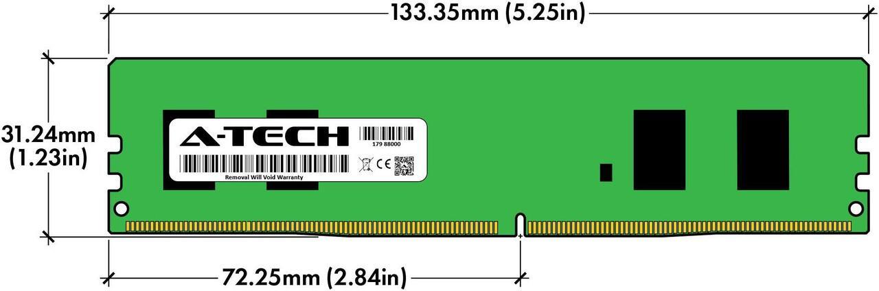 Alt view image 3 of 6 - 4GB RAM Replacement for Samsung M378A5244BB0-CTD, M378A5244CB0-CTD, M378A5244CBO-CTD | DDR4 2666MHz PC4-21300 DIMM 1Rx16 Desktop Memory