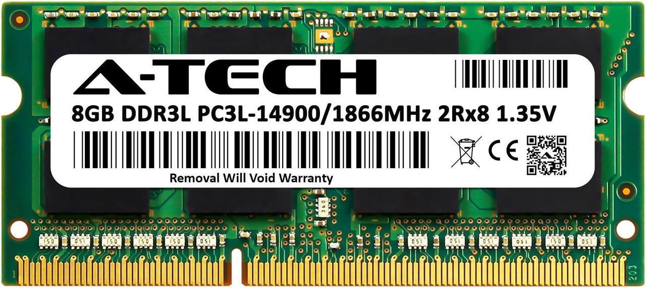 Alt view image 2 of 6 - 8GB RAM Replacement for Samsung M471B1G73EB0-YMA | DDR3 1866MHz PC3L-14900 SODIMM 2Rx8 Laptop Memory