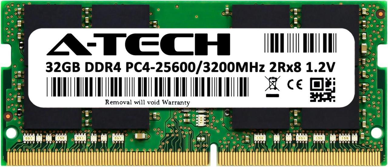 Alt view image 2 of 6 - 32GB RAM Replacement for Kingston HX432S20IB/32, KCP432SD8/32, KF432S20IB/32, KVR32S22D8/32 | DDR4 3200MHz PC4-25600 SODIMM 2Rx8 Laptop Memory
