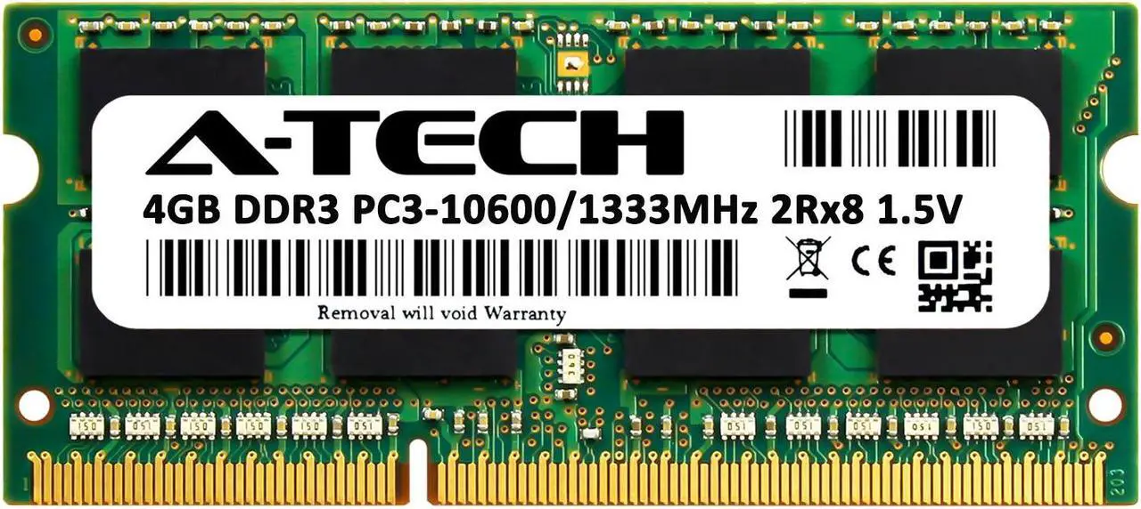 Alt view image 2 of 6 - 4GB RAM Replacement for Corsair CMSO8GX3M2A1333C9 | DDR3 1333MHz PC3-10600 SODIMM 2Rx8 Laptop Memory