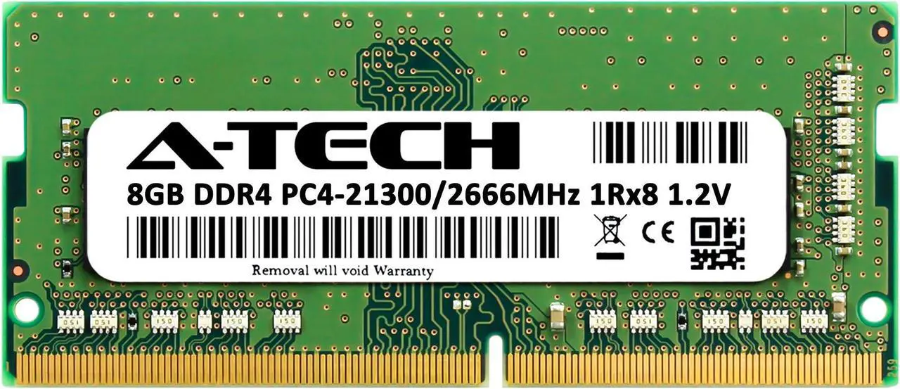 Alt view image 2 of 6 - 8GB RAM Replacement for Crucial CT8G4SFS8266 | DDR4 2666MHz PC4-21300 SODIMM 1Rx8 Laptop Memory
