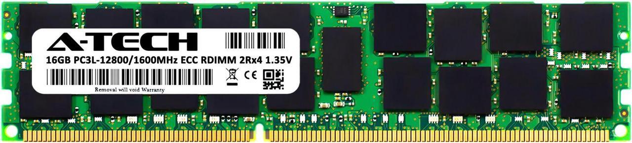 Alt view image 2 of 6 - 16GB RAM Replacement for Micron MT36KDZS2G72PZ-1G6E1, MT36KSF2G72PZ-1G6E1F, MT36KSF2G72PZ-1G6E1FE, MT36KSF2G72PZ-1G6E1FF, MT36KSF2G72PZ-1G6E1FG | DDR3 1600MHz PC3-12800 ECC RDIMM 2Rx4 Server Memory