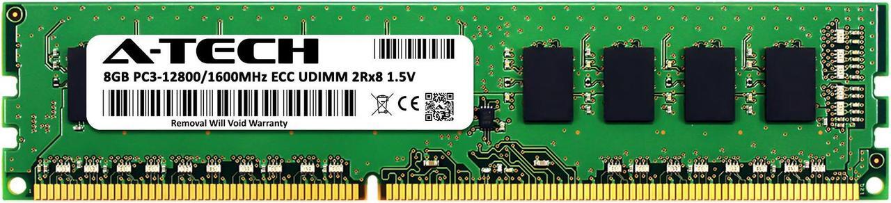 Alt view image 2 of 6 - 8GB RAM Replacement for Dell A6996784 | DDR3 1600MHz PC3-12800 ECC UDIMM 2Rx8 Server Memory