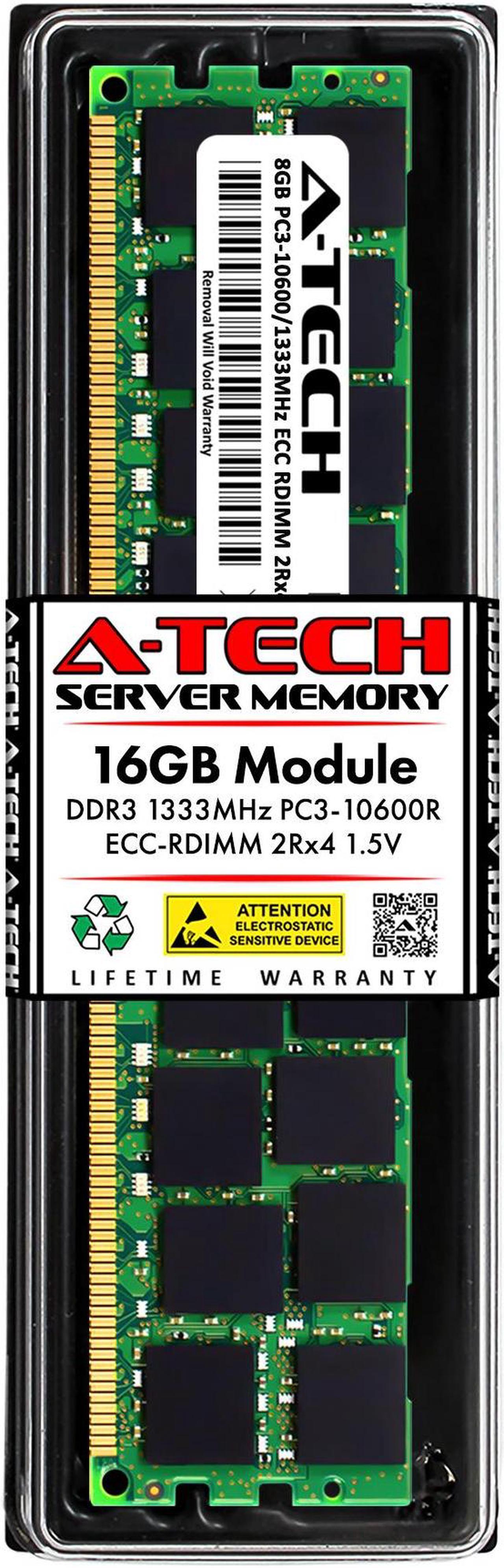 Main image of 16GB RAM Replacement for Kingston KFJ-PM313/16G, KTH-PL313/16G, KTL-TS313/16G, KVR13R9D4/16, KVR13R9D4/16I, KVR13R9D4K3/48I | DDR3 1333MHz PC3-10600 ECC RDIMM 2Rx4 Server Memory