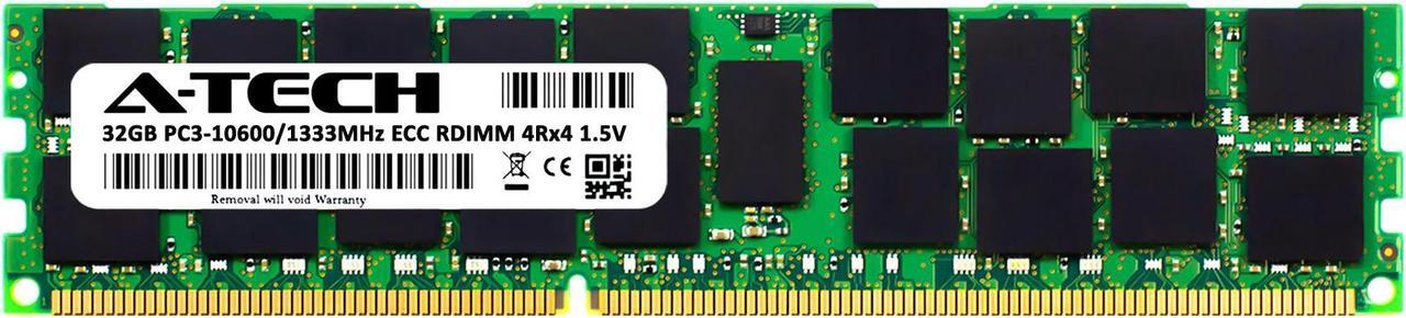 Alt view image 2 of 6 - 32GB RAM Replacement for Micron MT72JSZS4G72PZ-1G4E2HE, MT72JSZS4G72PZ-1G4E2HF, MT72JSZS4G72PZ-1G4E2HG | DDR3 1333MHz PC3-10600 ECC RDIMM 4Rx4 Server Memory