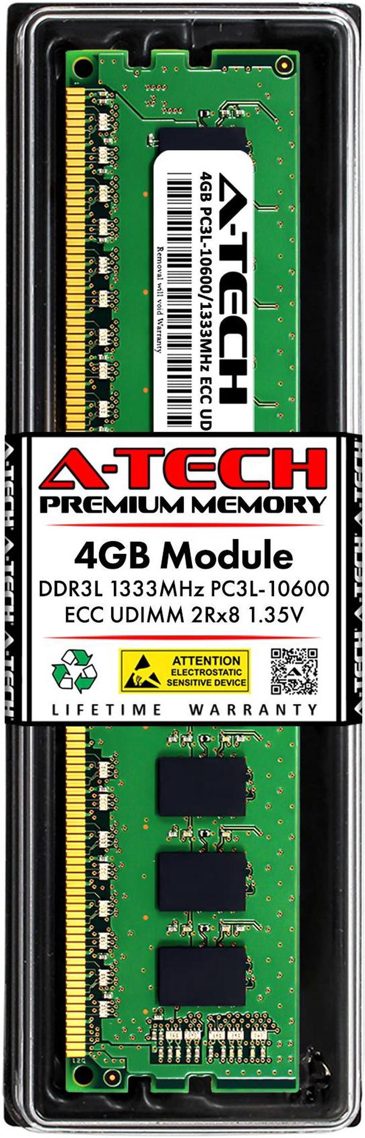 Main image of 4GB RAM Replacement for Hynix HMT351U7AFR8A-H9, HMT351U7BFR8A-H9, HMT351U7CFR8A-H9, HMT351U7EFR8A-H9 | DDR3 1333MHz PC3L-10600 ECC UDIMM 2Rx8 Server Memory