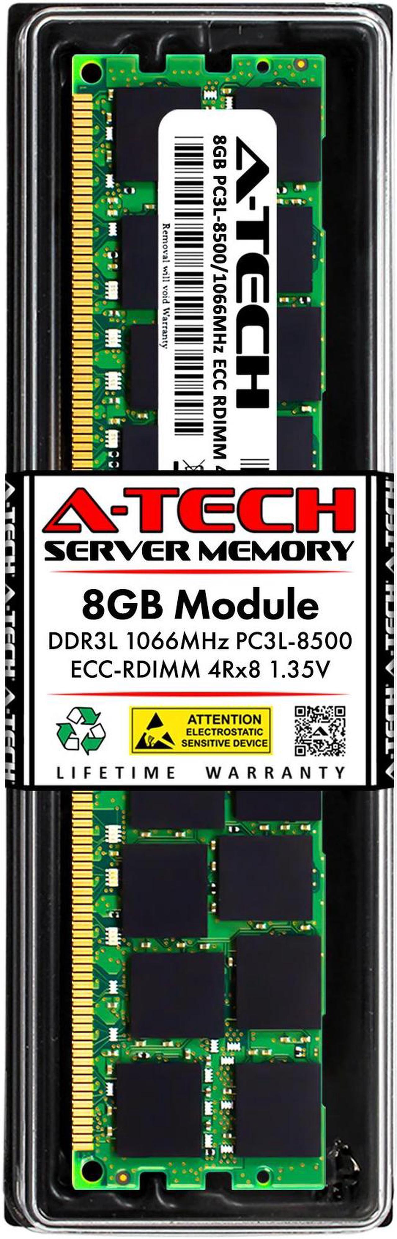 Main image of 8GB RAM Replacement for IBM-Lenovo 46C7482, 47J0138, 49Y1381, 49Y1399, 49Y1417 | DDR3 1066MHz PC3L-8500 ECC RDIMM 4Rx8 Server Memory