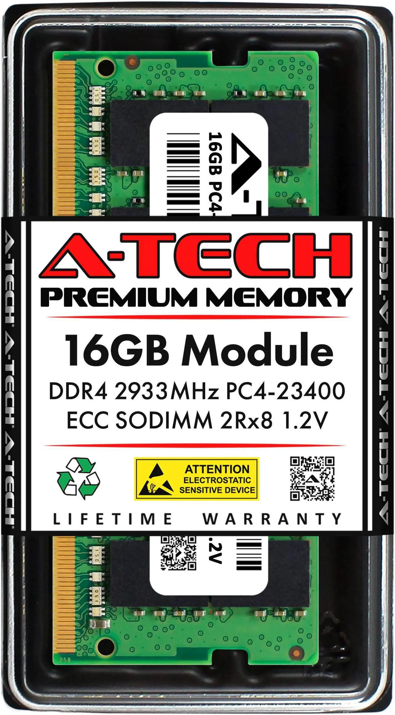 Main image of 16GB RAM Replacement for Hynix HMA82GS7DJR8N-WM | DDR4 2933MHz PC4-23400 ECC SODIMM 2Rx8 Server Memory