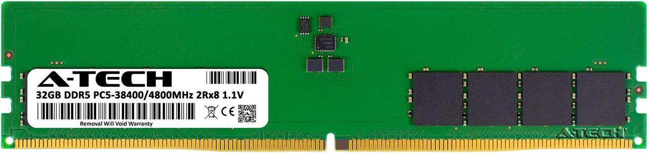 Alt view image 2 of 7 - 32GB RAM Replacement for Samsung M323R4GA3BB0-CQK | DDR5 4800MHz PC5-38400 DIMM 2Rx8 Desktop Memory