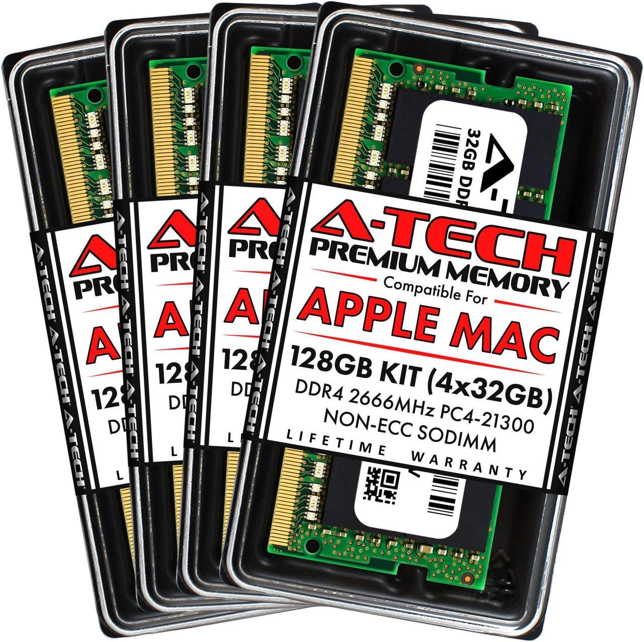 Main image of A-Tech 128GB Kit (4x32GB) RAM for Apple iMac (2019, 2020) | DDR4 2666MHz PC4-21300 SODIMM 260-Pin Memory Upgrade