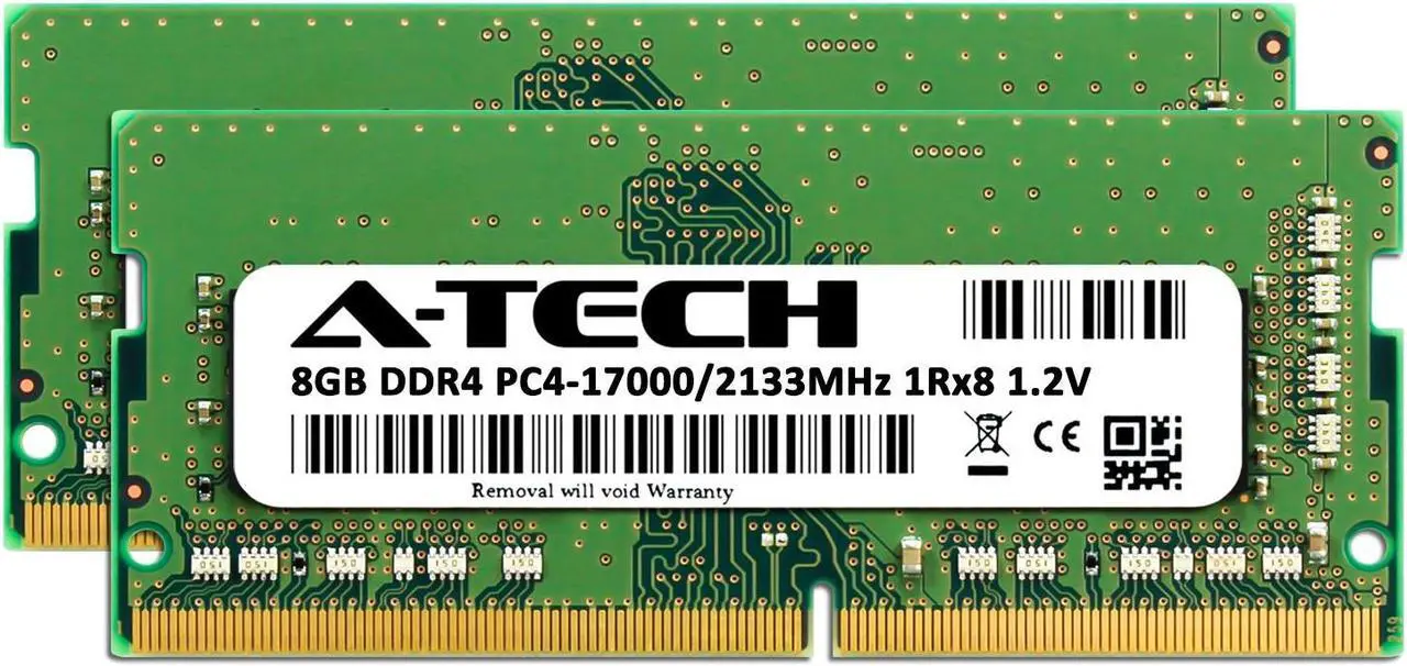 Alt view image 2 of 6 - A-Tech 16GB Kit (2x8GB) RAM for Apple iMac (Mid 2017) | DDR4 2133MHz PC4-17000 SODIMM 260-Pin Memory Upgrade
