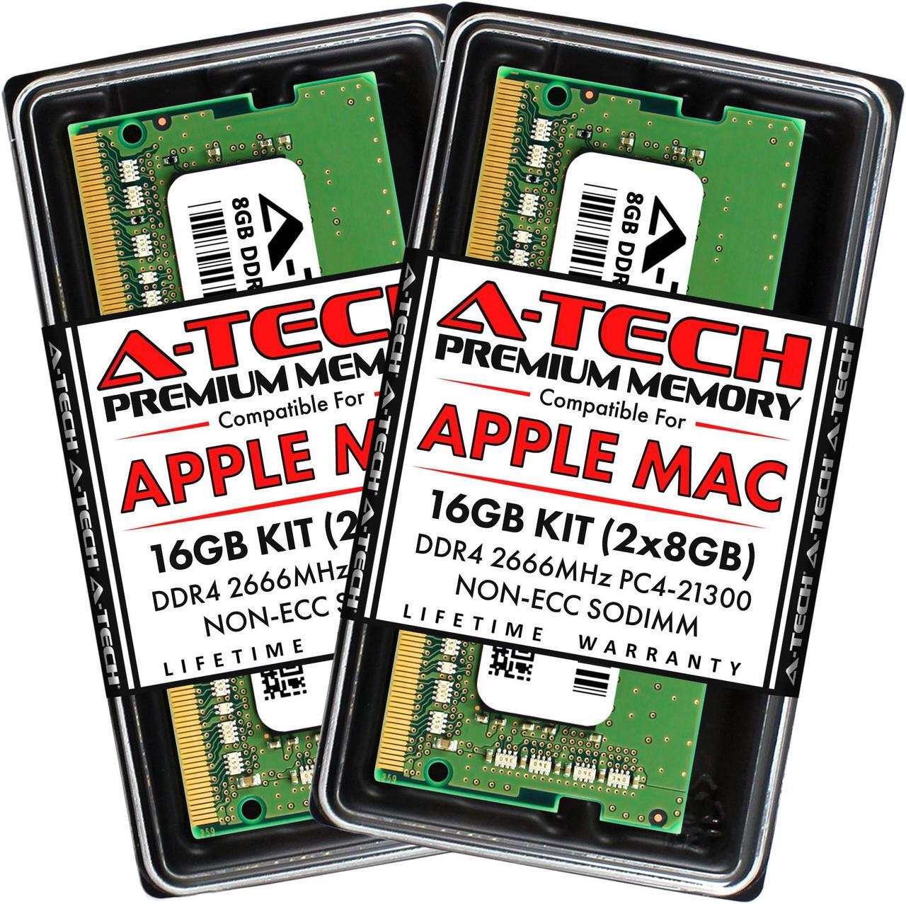 Main image of A-Tech 16GB Kit (2x8GB) RAM for Apple iMac (2019, 2020), Mac mini (Late 2018, Early 2020) | DDR4 2666MHz PC4-21300 SODIMM 260-Pin Memory Upgrade