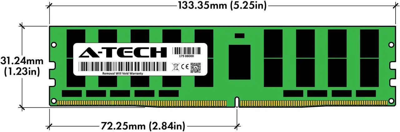 Alt view image 3 of 4 - A-Tech 768GB Kit (12x64GB) RAM for Apple Mac Pro (2019, 8-Core, Rack & Tower) | DDR4 2666/2667MHz PC4-21300 ECC LRDIMM 288-Pin Memory Upgrade