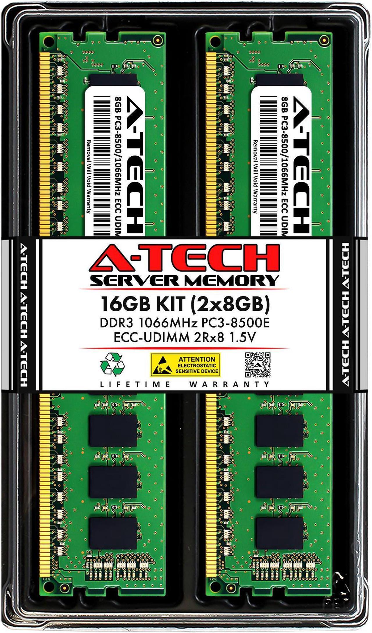 Main image of A-Tech 16GB Kit (2x8GB) RAM for Apple Mac Pro (Early 2009, 4-Core/8-Core & Mid 2010, 4-Core/8-Core & Mid 2012, 4-Core), Xserve (Early 2009, 4-Core/8-Core) | DDR3 1066 PC3-8500 ECC UDIMM 240-Pin Memory
