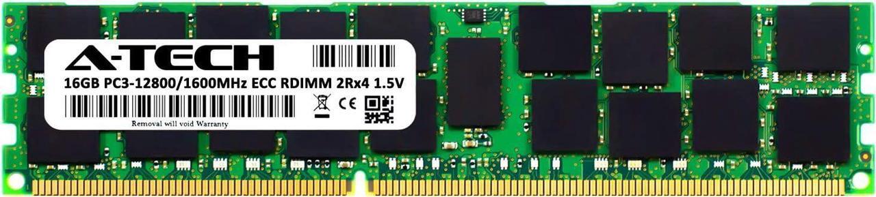 Alt view image 2 of 7 - 16GB RAM for Dell PowerEdge R320, R420, R420xr, R520, R620, R720, R720xd, R820, R920 | 12th Gen. Rack Servers | DDR3 1600MHz ECC RDIMM PC3-12800 2Rx4 1.5V Registered DIMM Server Memory Module