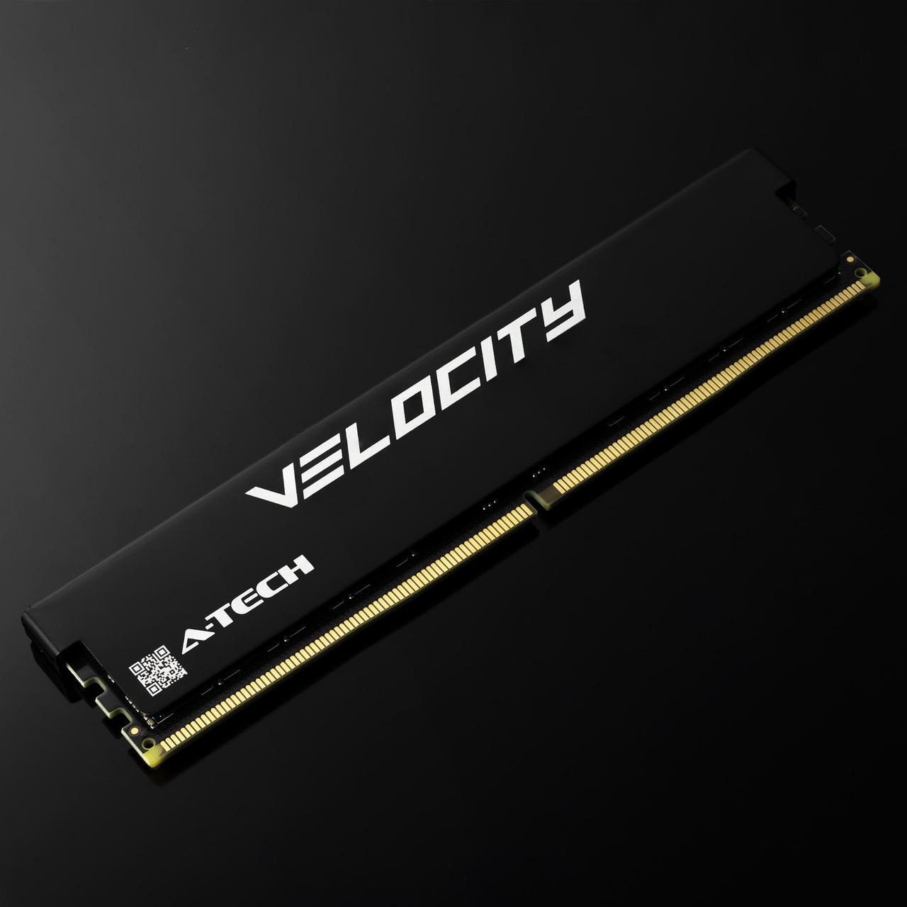 Alt view image 2 of 6 - A-Tech Velocity 32GB (2x16GB) DDR5 5600MHz (PC5-44800) CL46 XMP 3.0 UDIMM 1.1V Non-ECC DIMM 288-Pin Desktop PC Gaming Memory RAM Kit - Black (AV2K16G5D56X)