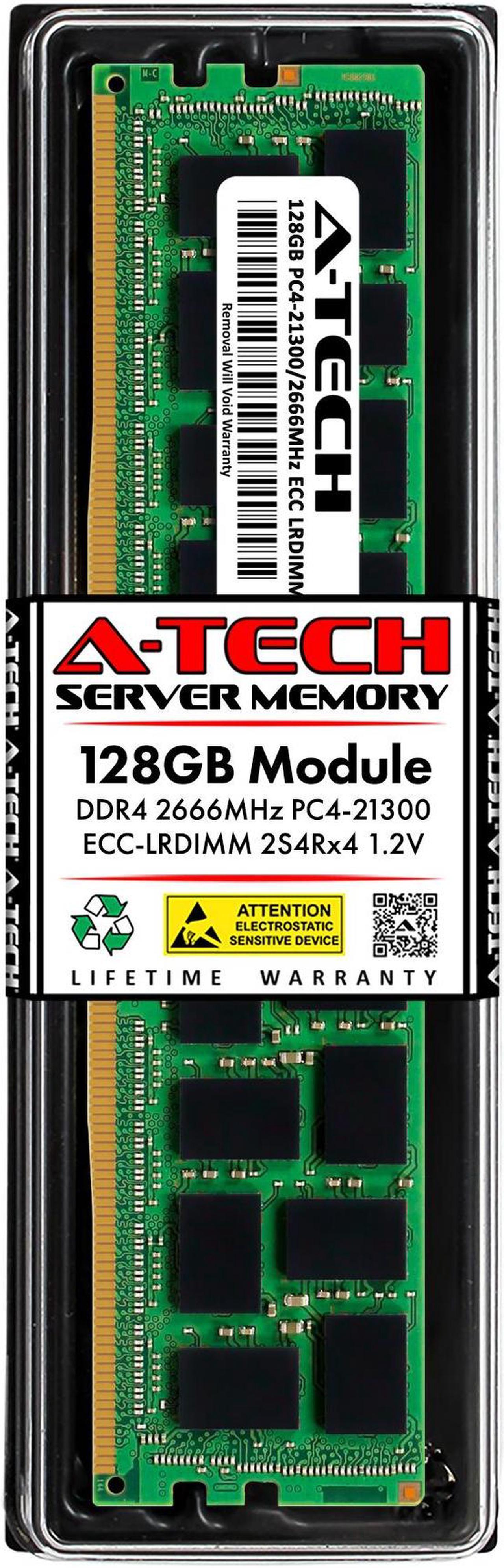 Main image of 128GB RAM Replacement for Micron MTA144ASQ16G72LSZ-2S6G1QG | DDR4 2666MHz PC4-21300 ECC LRDIMM 2S4Rx4 (8Rx4 3DS/TSV) Server Memory