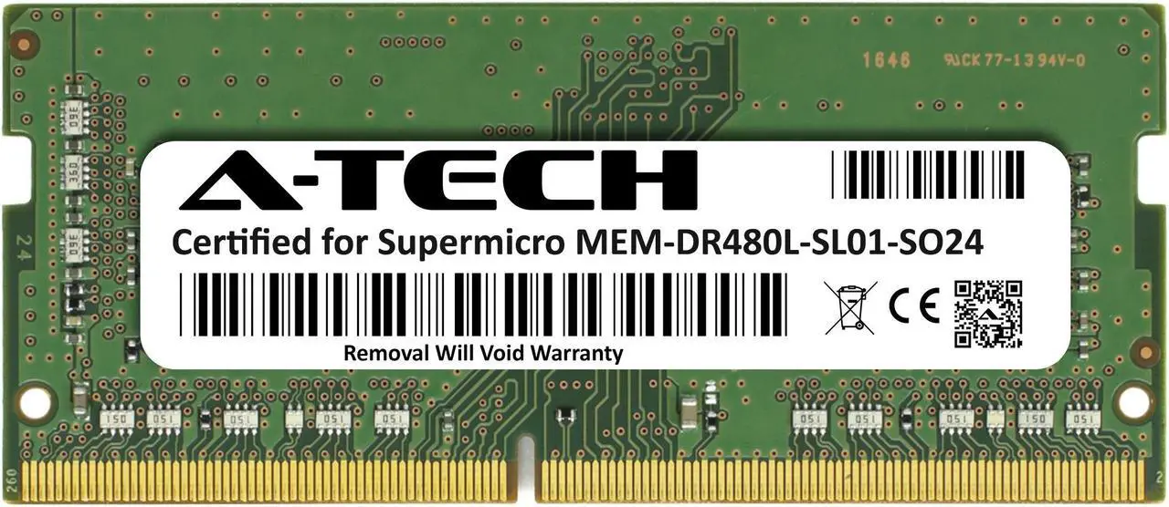 Main image of Supermicro Certified MEM-DR480L-SL01-SO24 | Samsung M471A1K43CB1-CRC | 8GB PC4-19200 DDR4 2400MHz 1Rx8 Non-ECC SODIMM 260-Pin Laptop Memory RAM