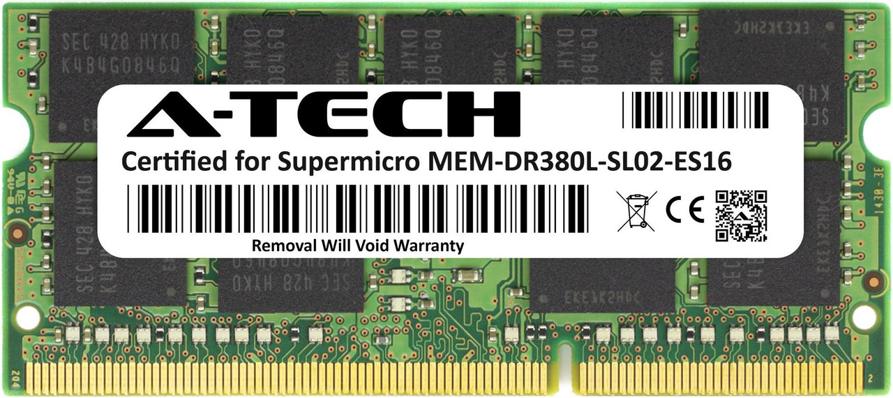 RAM Serveur 8 Go DDR3L-1600 PC3L-12800E - Compatible Supermicro - Neuf
