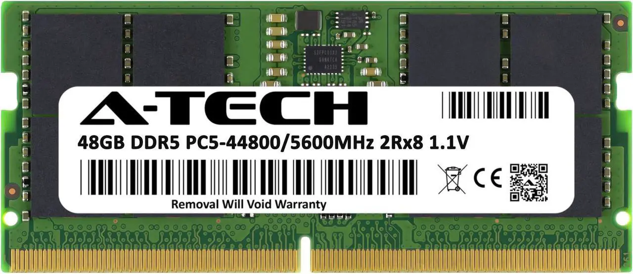 Alt view image 2 of 7 - 48GB RAM Replacement for IBM-Lenovo 4X71M23191, 5M31K03110 | DDR5 5600MHz PC5-44800 SODIMM 2Rx8 Laptop Memory