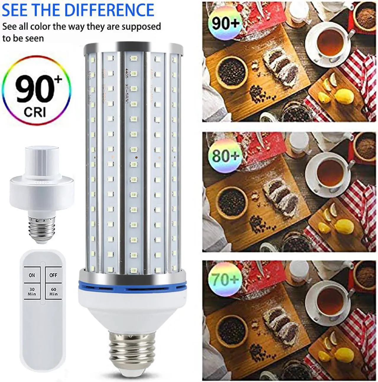 Alt view image 3 of 7 - UV 100W Germicidal Lamp E27 Ultraviolet UVC Sterilization Light a