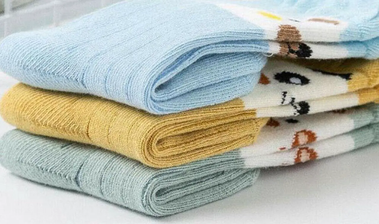 Alt view image 4 of 4 - 3 Pairs Baby Unisex Anti Slip Non Skid Newborn Knee High Long Stockings Socks (Elephant)