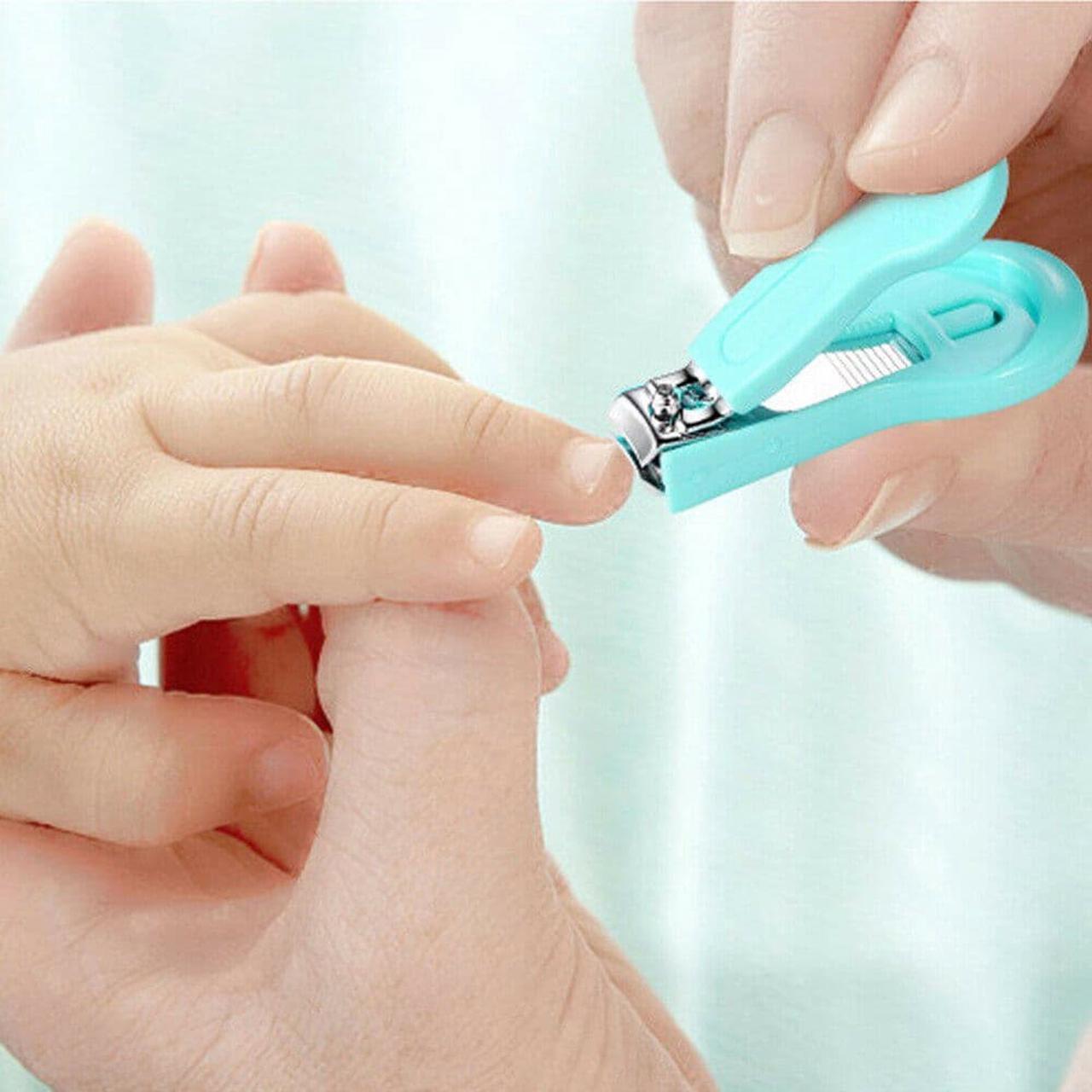 Alt view image 5 of 5 - 4-in-1 Baby Newborn Grooming Kit Nail Clippers Scissor Nail File Tweezer Set