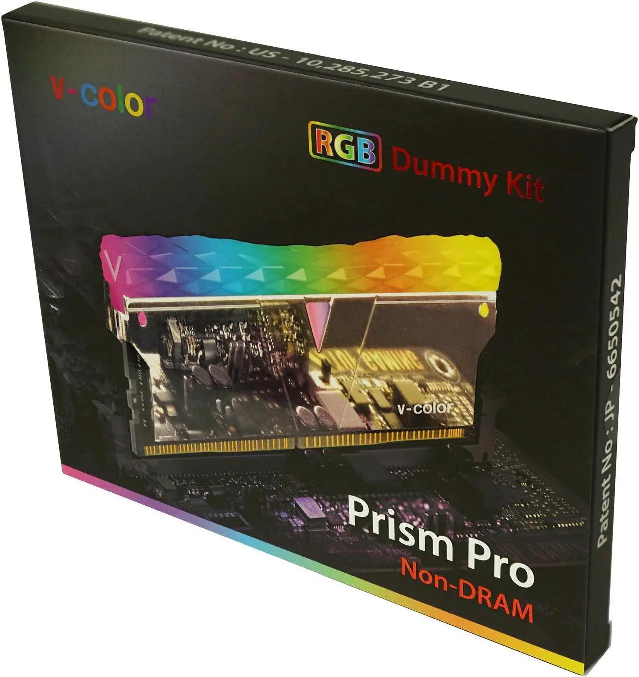Alt view image 4 of 5 - V-COLOR Prism Pro RGB 2x0GB Dummy Module kit DDR4 RAM Light Enhancement Kit (Physical Memory not included) - Silver (TY-E6PYSWK)