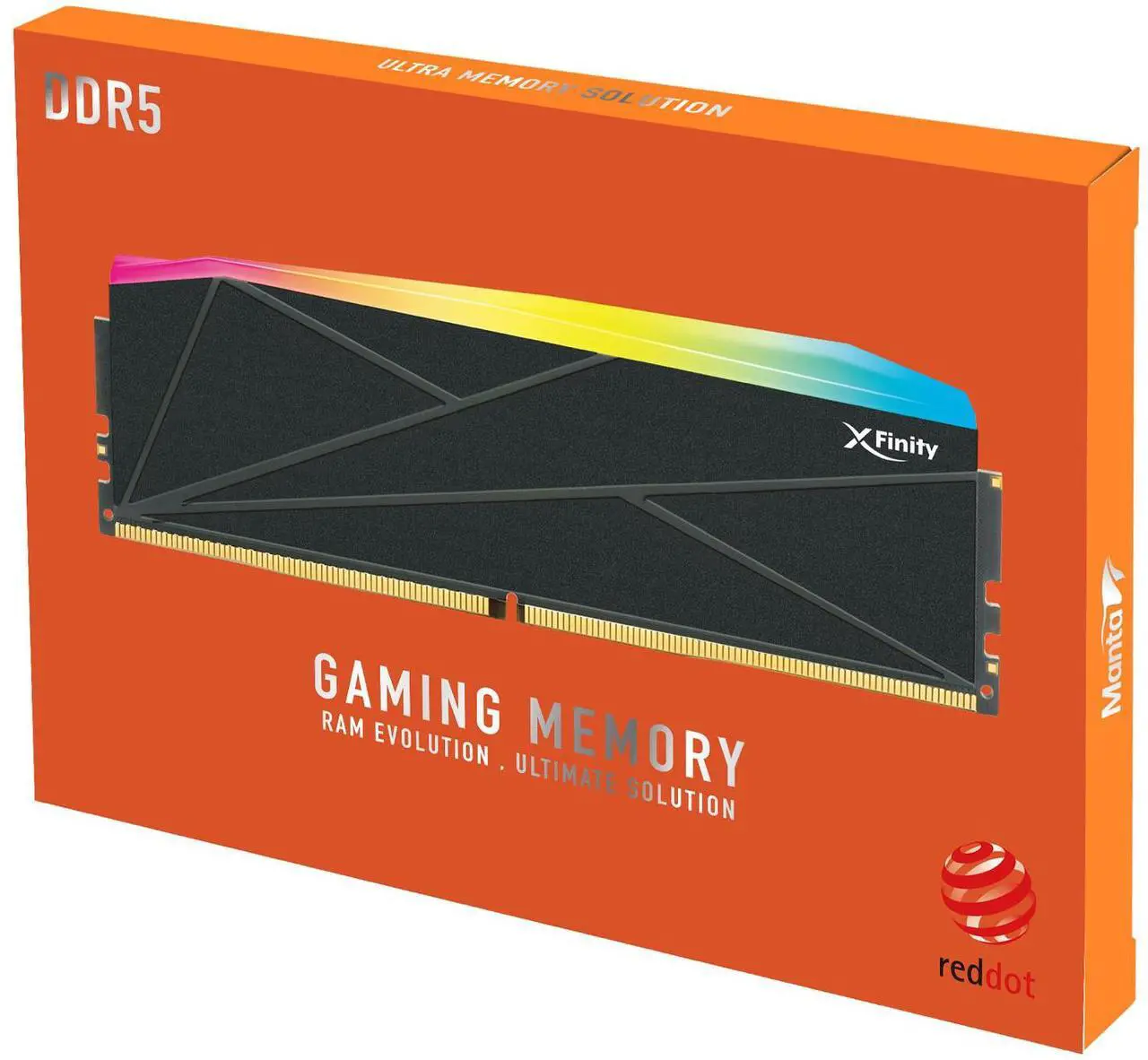 Alt view image 3 of 4 - V-COLOR DDR5 Manta XFinity 128GB(64GBx2) 6400MHz CL32 1.4V AMD EXPO SK HYNIX ORIGINAL IC RGB Gaming Desktop Upgrade RAM Memory Module  Black(TMXFAL6464832KWK)