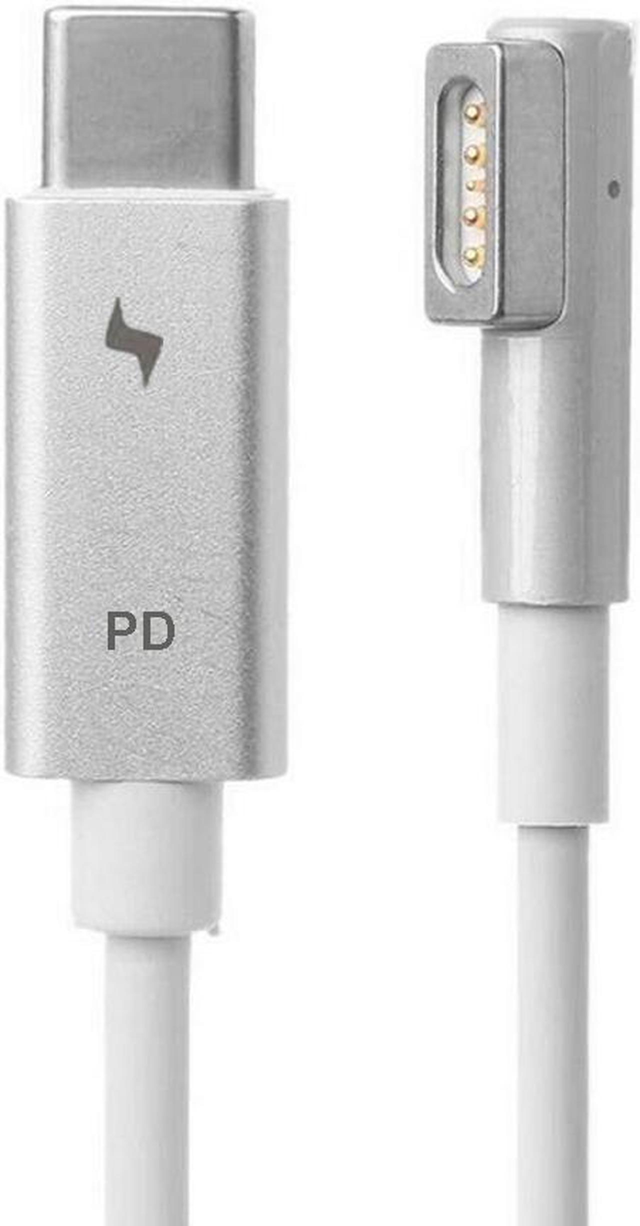 USB-C Type C to Magsafe 1 L-Tip Power Adapter  Charging Cable Compatible with MacBook Air Pro 15 inch 17 inch Before Year 2012(with Magsafe 1 L Shape tip)