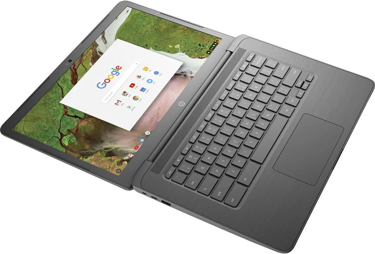 Refurbished: HP Chromebook 14 G5 14" 8GB 32GB Intel Celeron N3350 X2 1.1GHz Chrome OS, Gray