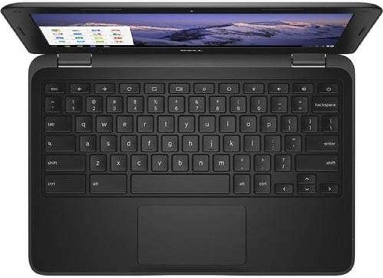Alt view image 4 of 4 - Dell Chromebook 11 3100 11.6" 4GB 32GB Celeron N4020 1.1GHz ChromeOS, Black