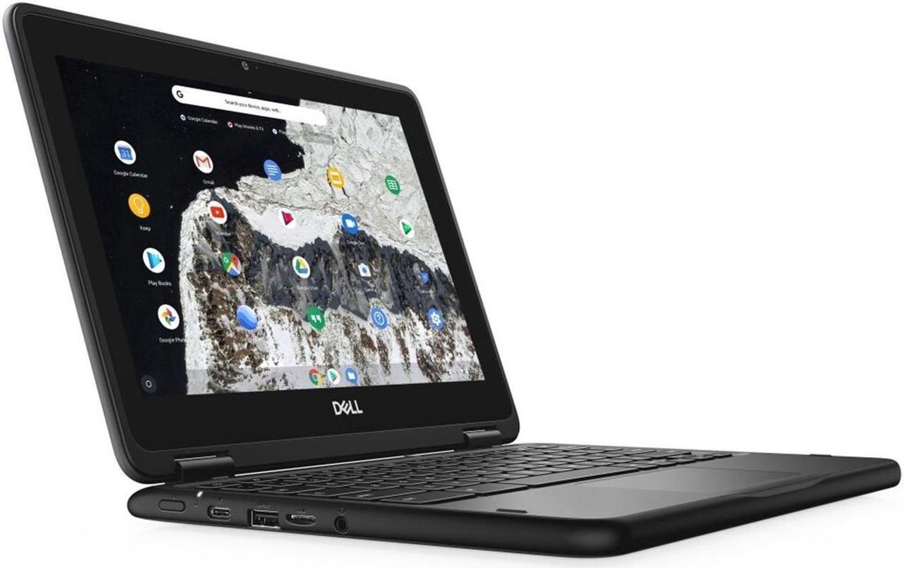 Alt view image 2 of 4 - Dell Chromebook 11 3100 11.6" 4GB 32GB Celeron N4020 1.1GHz ChromeOS, Black